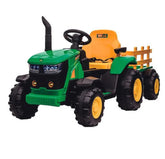 Trator Infantil Elétrico Verde e Amarelo 12v - Play Toy