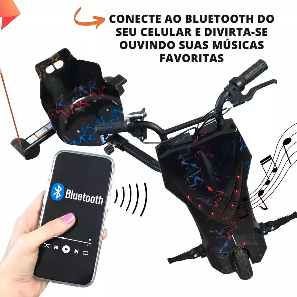 Triciclo Elétrico Drift para cianças + kit proteção - O PRESENTE PERFEITO - De R$799,00 POR APENAS $319,60