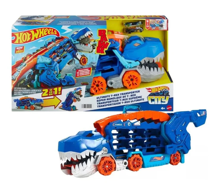 Pista Hot Wheels City Super Reboque T-Rex Ultimate - Mattel