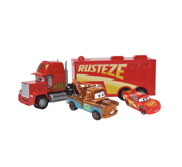 Conjunto De Carrinhos Disney Carros Trio Aventura - Mcqueen Mack Mate - Toyng